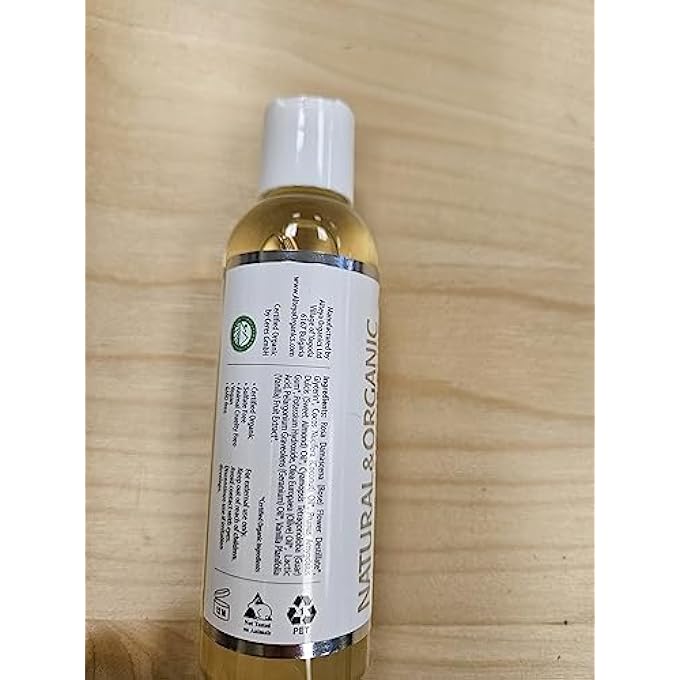 Alteya ORGANICS FACIAL CLEANSER VANILLA & GERANIUM USDA CERTIFIED ORGANIC FACE WASH, 5.1 FL OZ/150 ML BIODEGRADABLE SOAP FOR ALL SKIN TYPES - Image 2